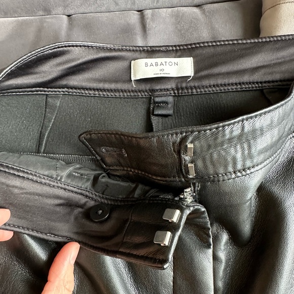 Aritzia Babaton Command Pant Mid-rise Vegan Leather Pants - Picture 6 of 10